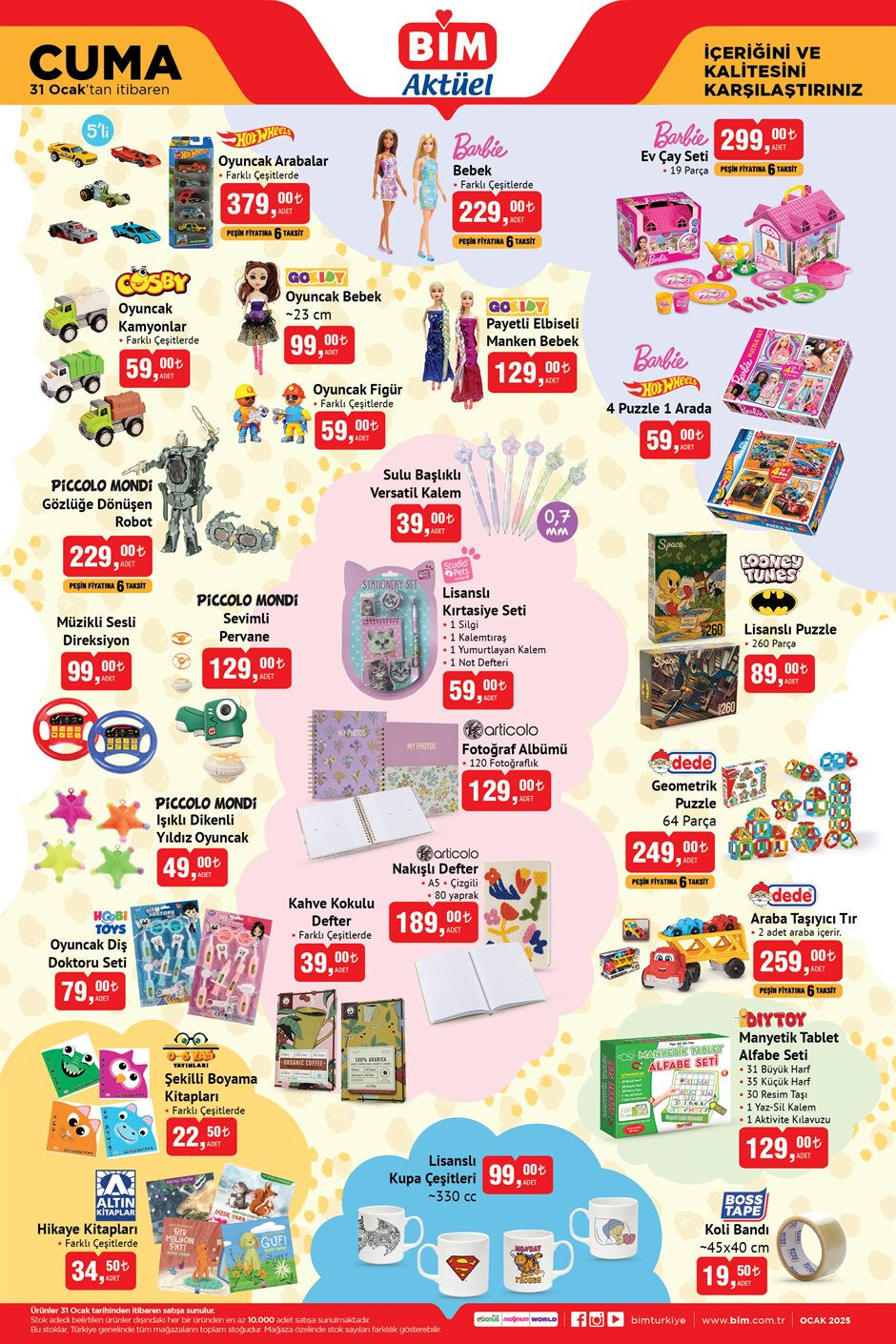BİM 31 Ocak aktüel kataloğu yayınlandı! Buharlı temizleme makinesi, Kumtel şarjlı mop, elektrikli bisiklet, Hot Wheels araba ve daha fazlası bu cuma satışta! - 5. Resim