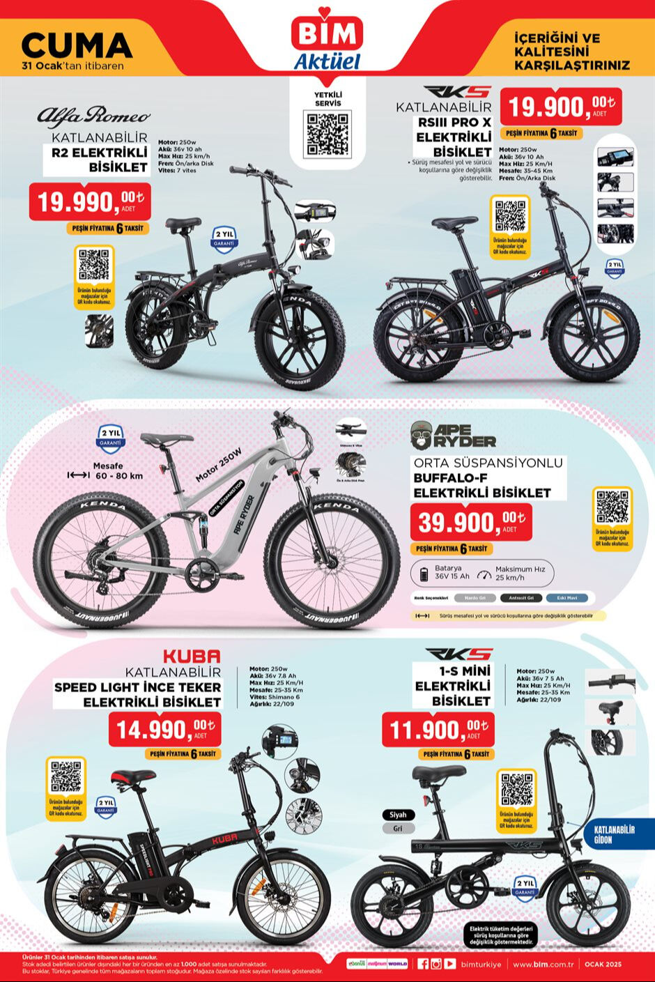 BİM 31 Ocak aktüel kataloğu yayınlandı! Buharlı temizleme makinesi, Kumtel şarjlı mop, elektrikli bisiklet, Hot Wheels araba ve daha fazlası bu cuma satışta! - 2. Resim