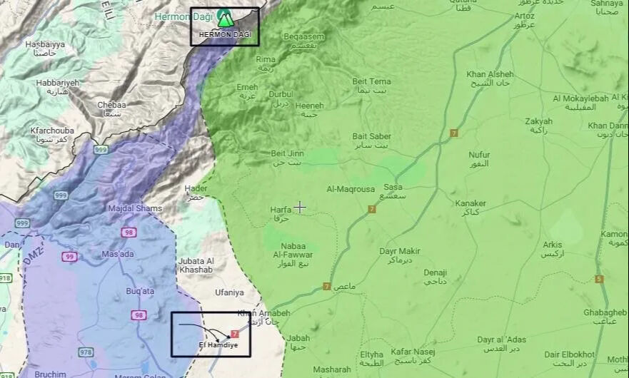 İşgalci İsrail'in Suriye planı! Siyonist Bakan Katz Hermon Dağı'nı işaret etti İşgalci İsrail'in Suriye planı! Siyonist Bakan Katz Hermon Dağı'nı işaret etti - 1. Resim