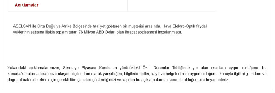 ASELSAN'dan kritik anlaşma! 78 milyon dolarlık ihracat için imzalar atıldı ASELSAN'dan kritik anlaşma! 78 milyon dolarlık ihracat için imzalar atıldı - 1. Resim
