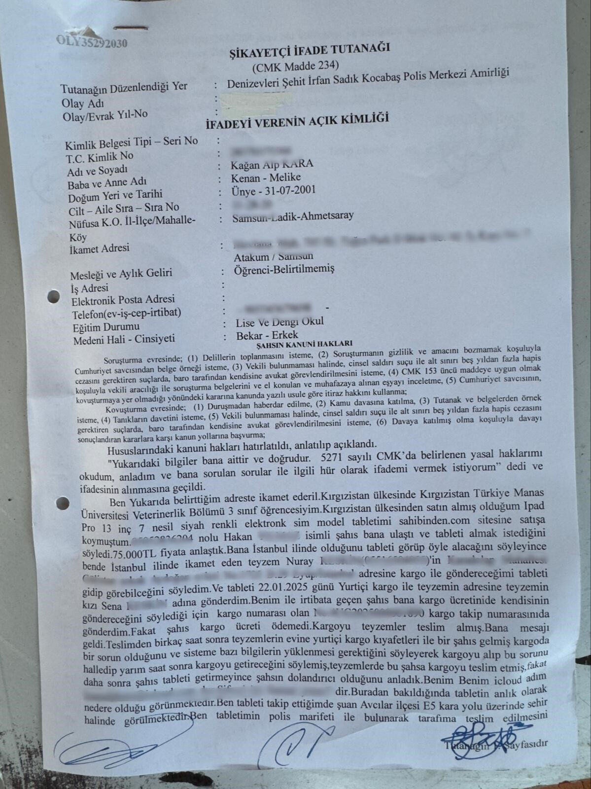 Film sahnesi gibi tuzak! Online alışveriş kurbanı genç ‘kargocu’ kılığındaki hırsız için yetkililere seslendi - 3. Resim