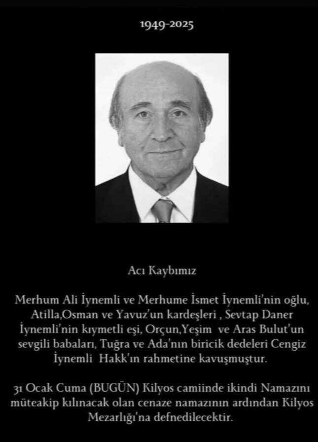 Cengiz İynemli kimdir? Aras Bulut İynemli'nin babası hayatını kaybetti - 1. Resim