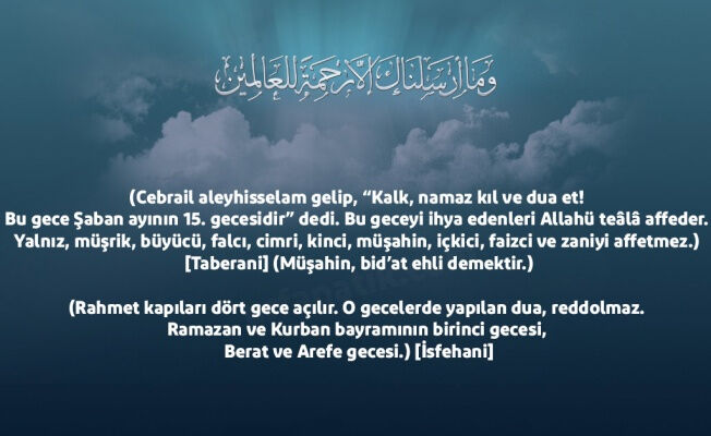 Berat Kandili ne zaman 2024, hangi gün? Berat Kandili Şaban ayının 15'inde idrak edilecek - 1. Resim
