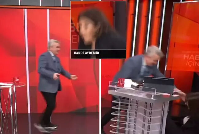 Canlı yayında korkutan anlar! Ünlü sunucu Hande Aydemir bir anda yere düştü! Sebebi ortaya çıktı - 2. Resim