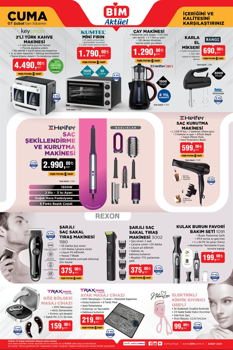 7 Şubat BİM aktüel kataloğu yayında! Barbie rüya evi, RGB led gece lambası, nostaljik radyo ve daha fazlası satışta! - 2. Resim