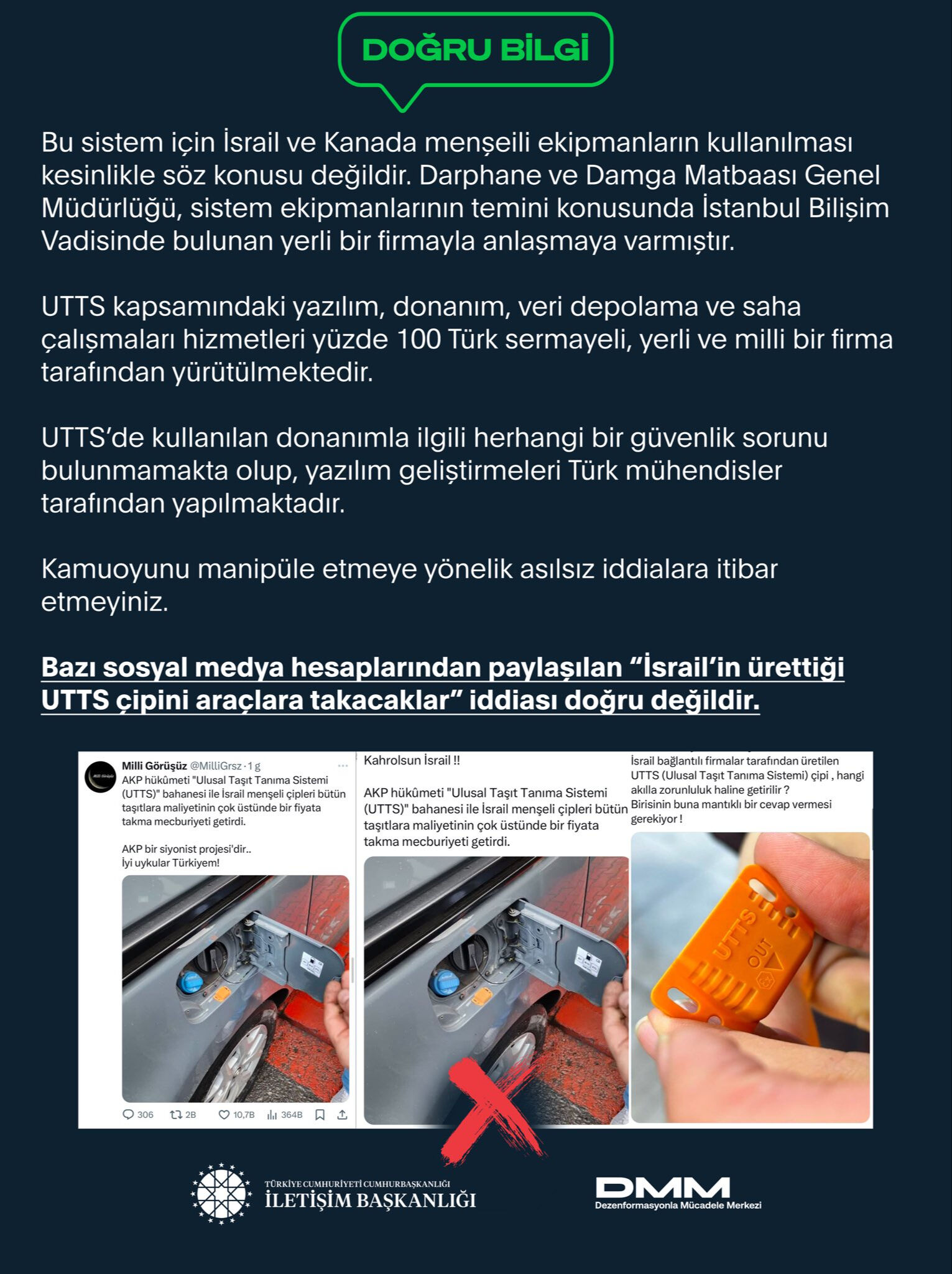 DMM'den 'araçlara İsrail üretimi çip takılacak' iddialarına yalanlama - 1. Resim