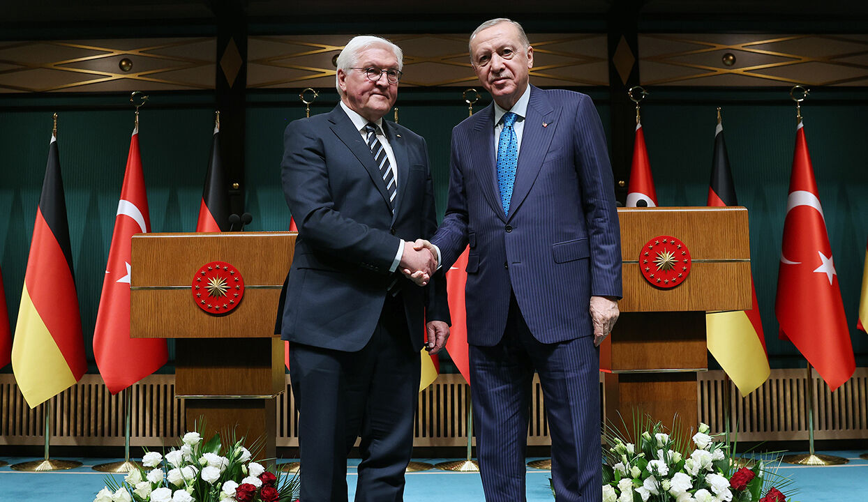 Erdoğan ve Steinmeier'den ortak Filistin mesajı: Trump'ın sürgün planı kesinlikle kabul edilemez Erdoğan ve Steinmeier'den ortak Filistin mesajı: Trump'ın sürgün planı kesinlikle kabul edilemez - 4. Resim