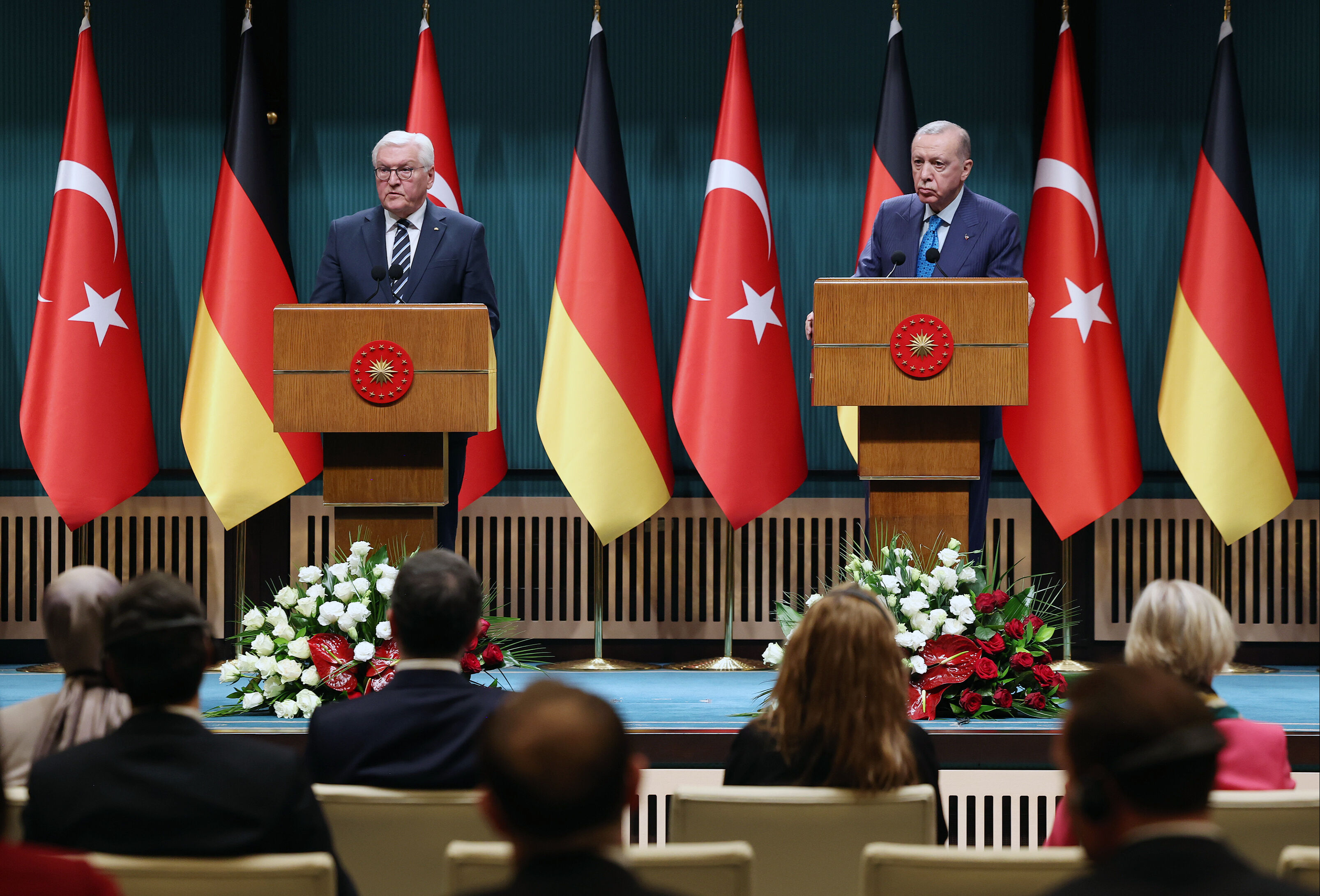 Erdoğan ve Steinmeier'den ortak Filistin mesajı: Trump'ın sürgün planı kesinlikle kabul edilemez Erdoğan ve Steinmeier'den ortak Filistin mesajı: Trump'ın sürgün planı kesinlikle kabul edilemez - 3. Resim
