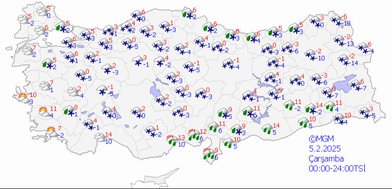Meteoroloji, AKOM ve İSKİ peş peşe uyardı: Kar kalınlığı 20 cm'ye ulaşacak, sıcaklık daha da d&uuml;şecek - 1. Resim