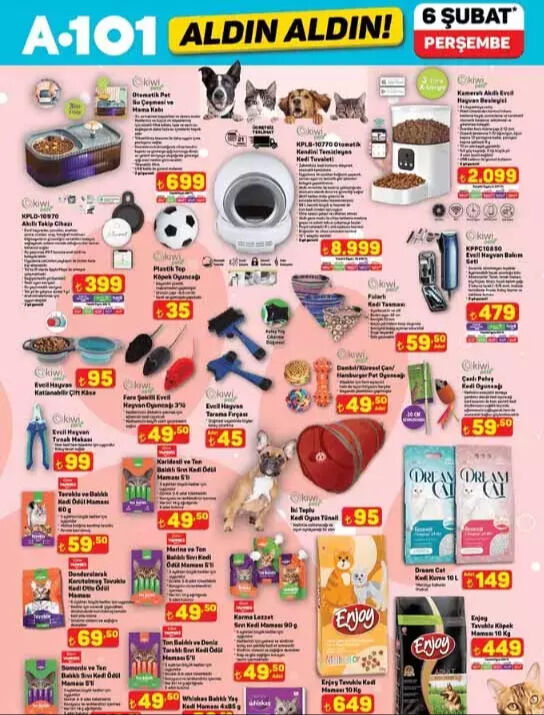A101'e bugün hangi ürünler geliyor? A101 6 şubat 2025 kataloğu A101'e bugün hangi ürünler geliyor? A101 Aktüel yeni ürünler kataloğu - 6. Resim