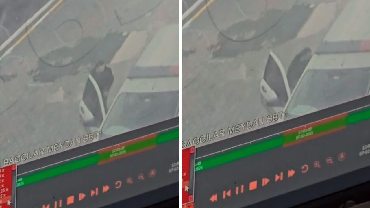Bağcılar'da ekip otosunda polislere bıçaklı saldırı kamerada Bağcılar'da ekip otosunda polise bıçaklı saldırı kamerada - 1. Resim