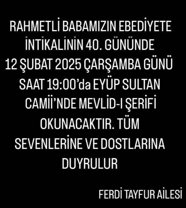 Ferdi Tayfur'un ailesinde yeni kriz! İki farklı yerde mevlit okutulacak - 2. Resim