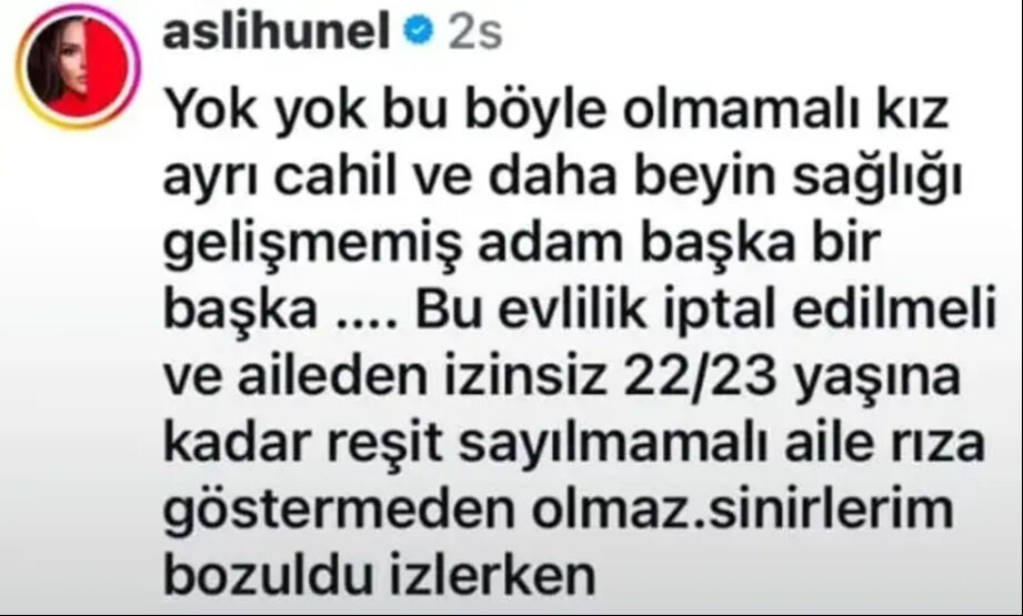 Hem çektikleri videolar hem de yaş farkları olay olmuştu! Aslı Hünel'den Fadime ve Ethem'in evliliğine sert tepki - 3. Resim
