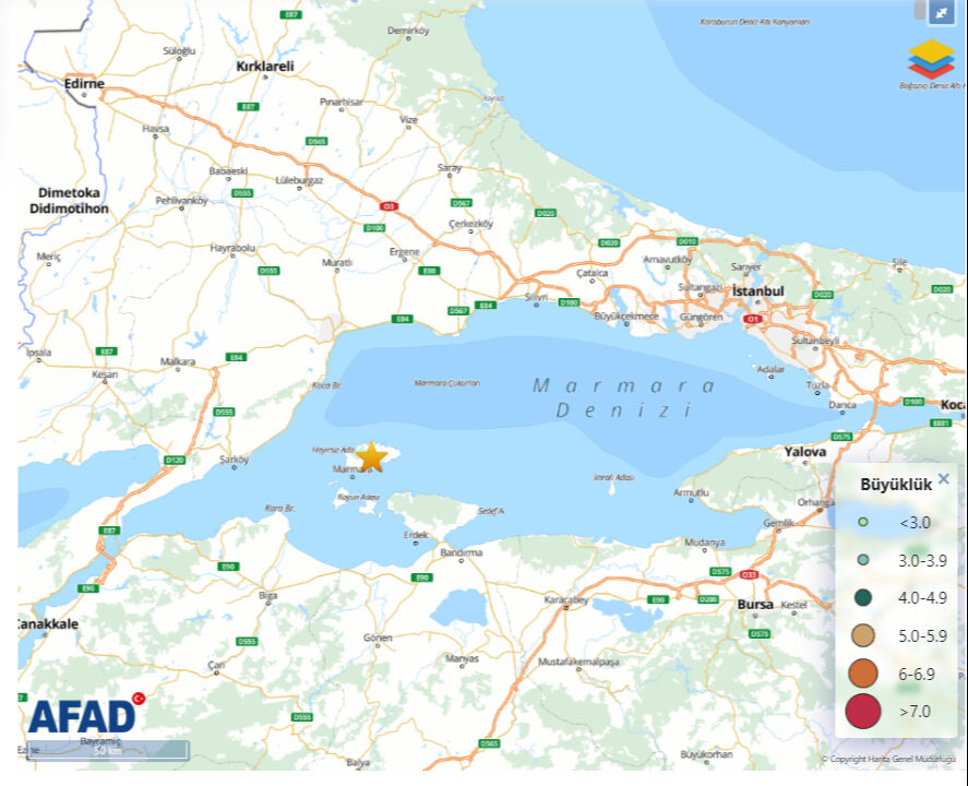 Marmara'da korkutan deprem! AFAD ilk verileri açıkladı Marmara'da korkutan deprem! AFAD ilk verileri açıkladı - 1. Resim