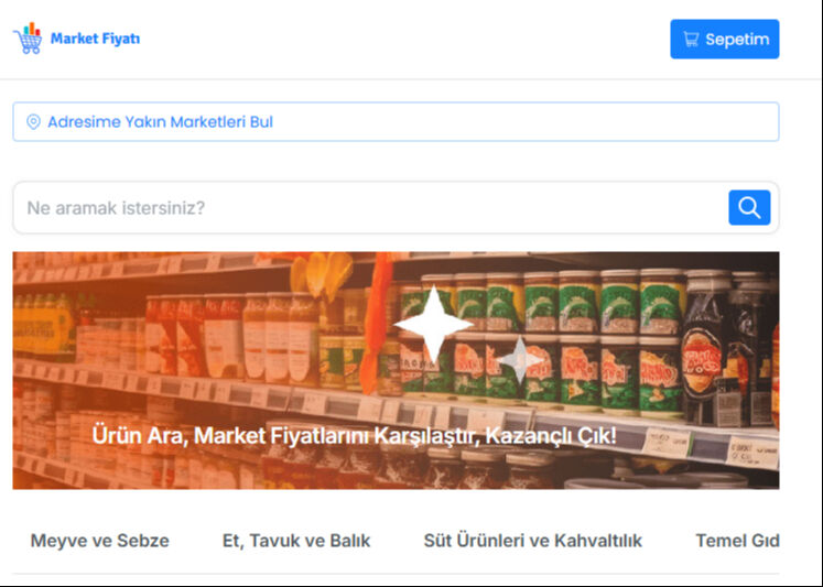 Market fiyatı karşılaştırma ekranı! Hangi marketler var? - 1. Resim
