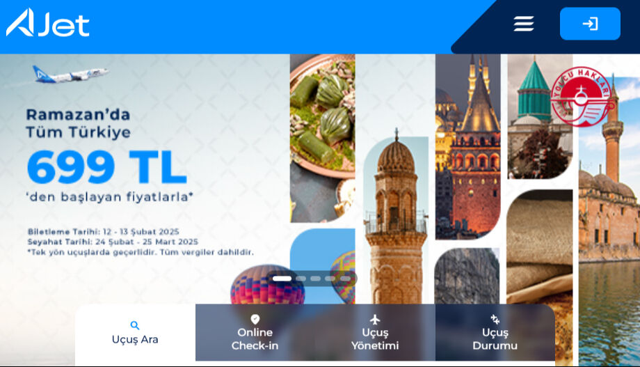 AJet indirimli bilet kampanyası ne zamana kadar geçerli? Ramazan'a özel indirimli bilet - 1. Resim