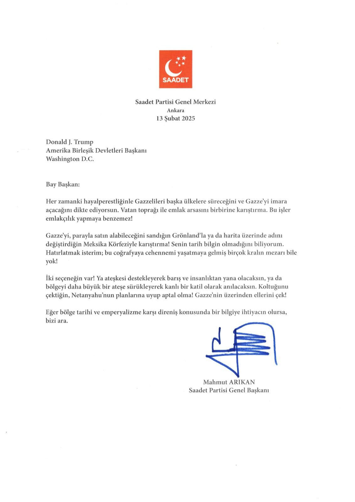 Türkiye'den Trump'a Gazze mektubu: Aptal olma - 2. Resim