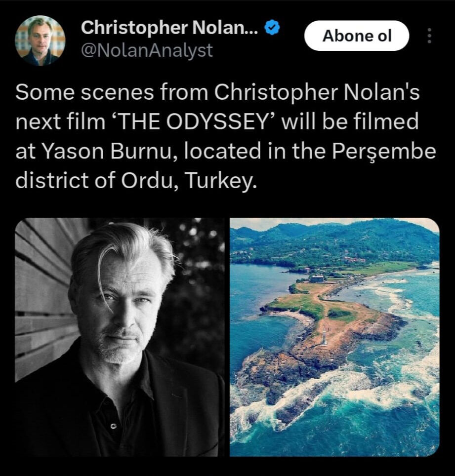 Yeni filmini Ordu’da çekecek! Ünlü yönetmen Christopher Nolan Yason Burnu'na geliyor - 1. Resim
