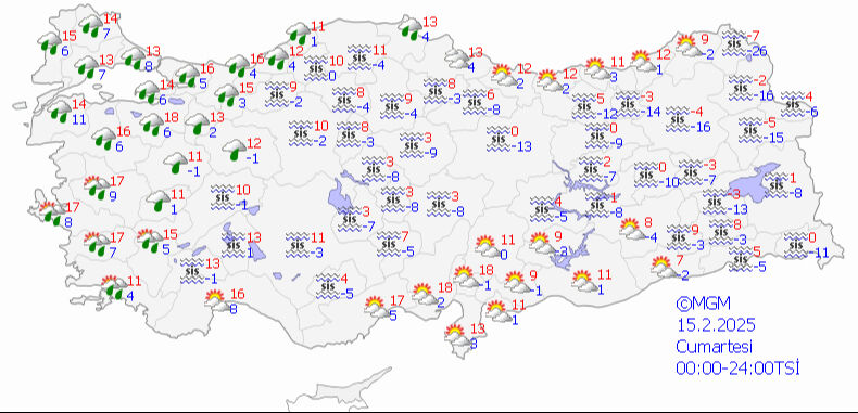 Hafta sonu hava nasıl olacak, yağış var mı? Meteoroloji'den 15-16 Şubat hava durumu tahmini Hafta sonu hava nasıl olacak, yağış var mı? Meteoroloji'den 15-16 Şubat hava durumu tahmini - 1. Resim