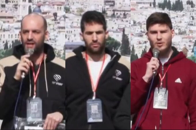 Hamas ve İsrail arasındaki esir takasının 6. turunda 3 İsrailli esir serbest bırakıldı - 2. Resim