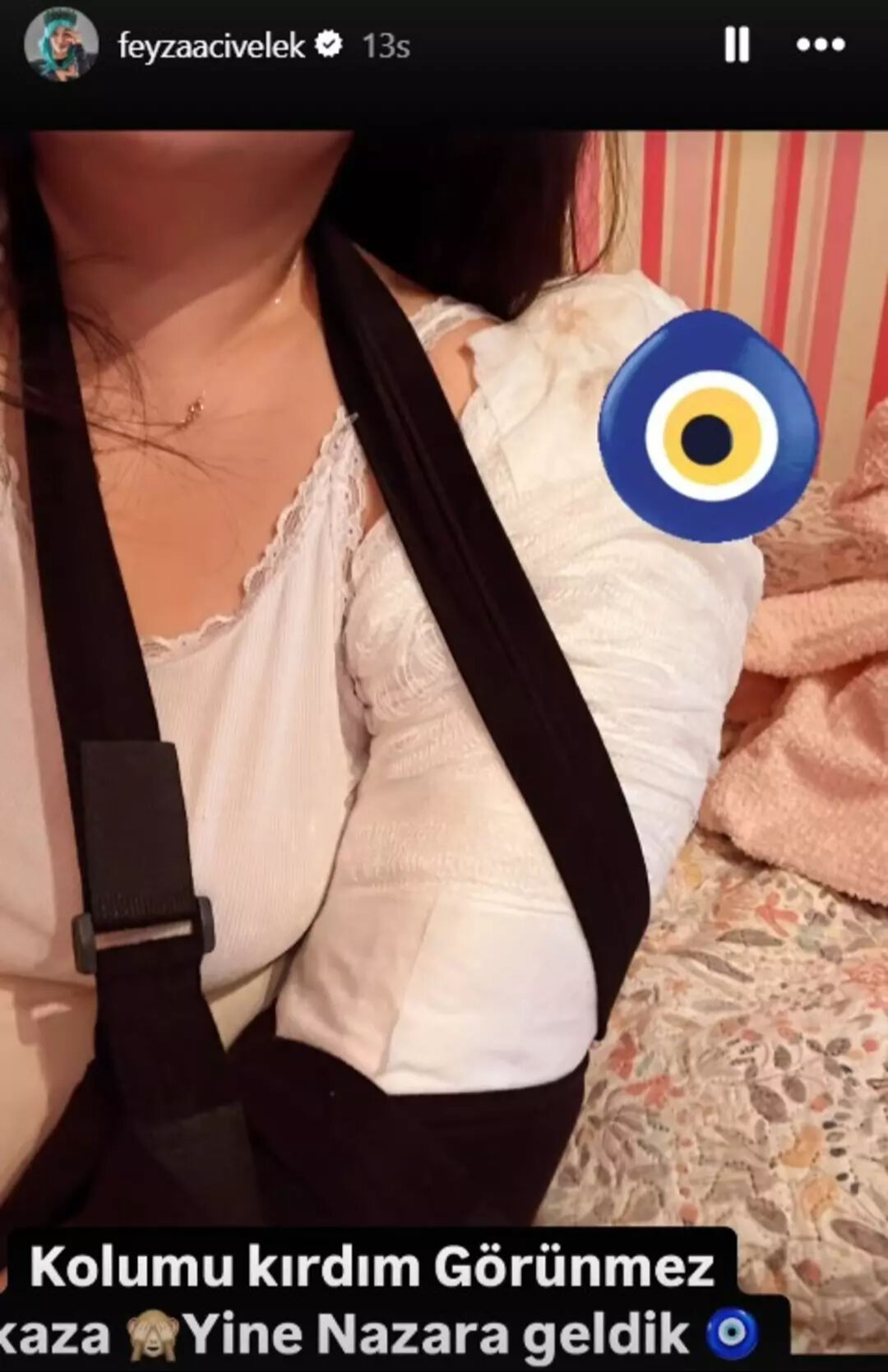 Kızılcık Şerbeti'nin Nilay'ı korkuttu! Feyza Civelek kaza geçirdiğini açıkladı - 1. Resim