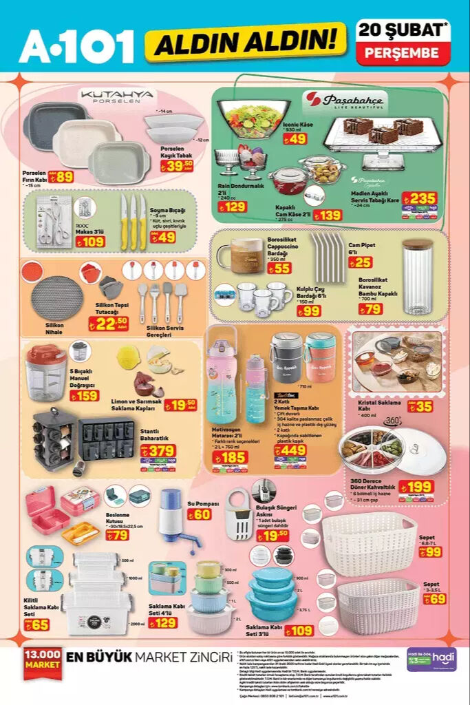 20 Şubat Perşembe A101 aktüel ürün kataloğu! A101'de bu hafta neler var? - 3. Resim