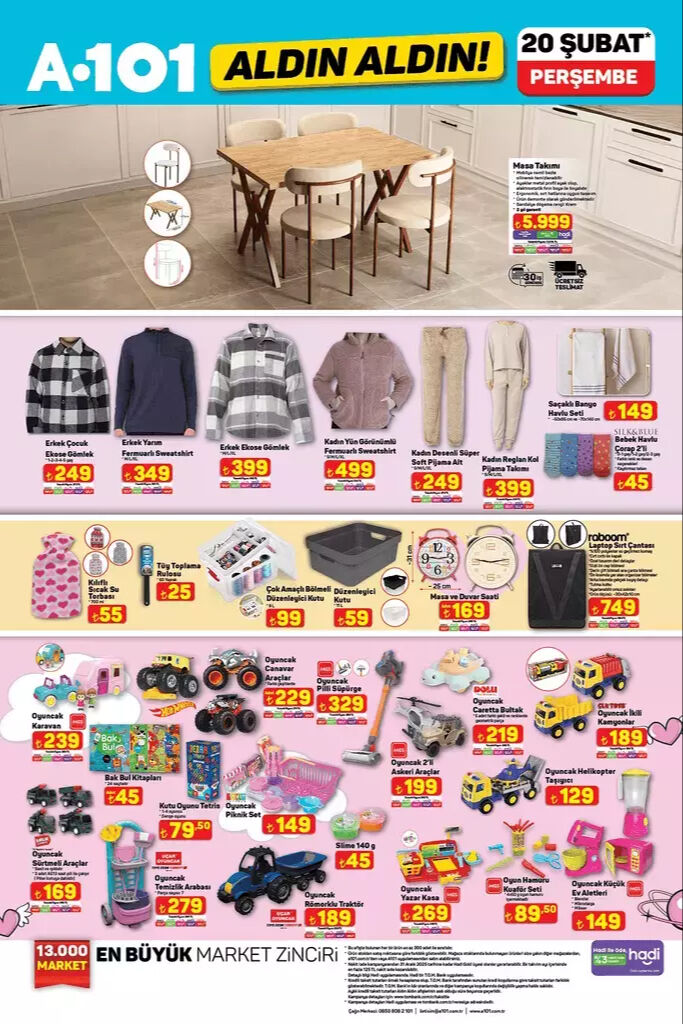 20 Şubat Perşembe A101 aktüel ürün kataloğu! A101'de bu hafta neler var? - 4. Resim