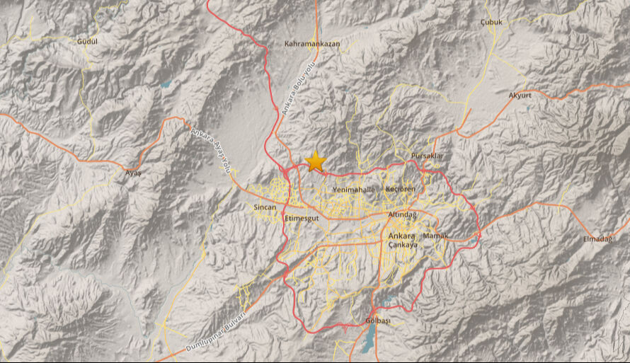 Ankara'da deprem oldu! İşte ilk veriler Ankara'da deprem oldu! İşte ilk veriler - 1. Resim
