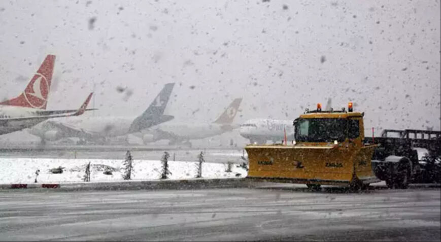 Kar yağınca uçuşlar iptal olur mu? Bu hafta kar yağışı olan iller ve uçuş iptal nedenleri - 2. Resim