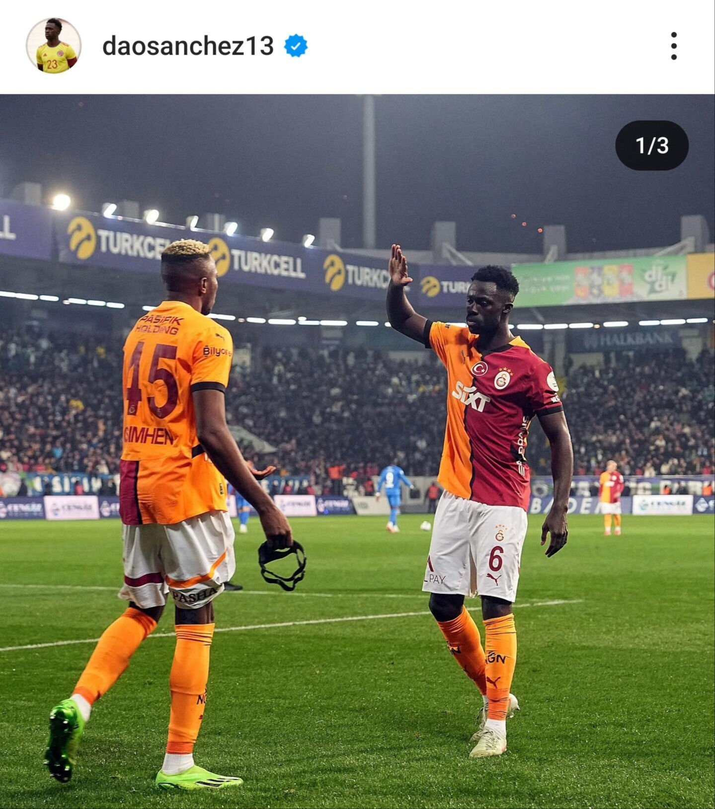 Davinson Sanchez'den dikkat çeken paylaşım! Davinson Sanchez'den dikkat çeken paylaşım! - 1. Resim