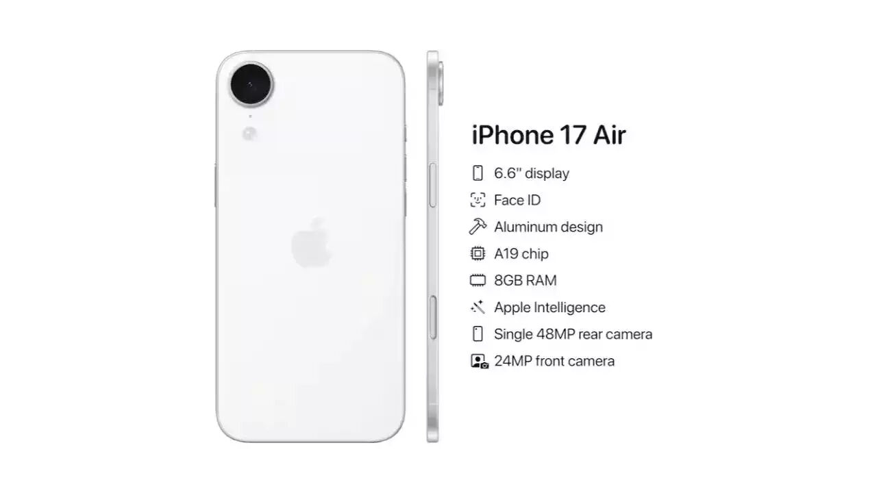 iPhone 17 Air: Apple'ın en ince ve güçlü telefonu tanıtıldı! iPhone 17 Air: Apple'ın en ince ve güçlü telefonu tanıtıldı! - 2. Resim