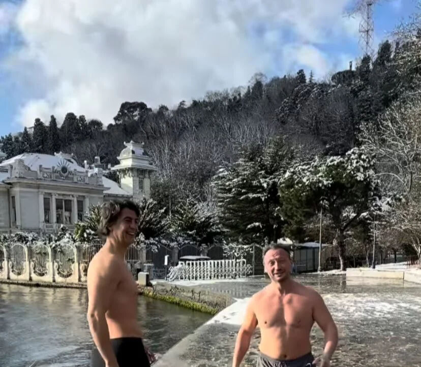 İbrahim Kutluay, soğuk havaya meydan okudu! Yaptığını görenler şaştı kaldı - 3. Resim