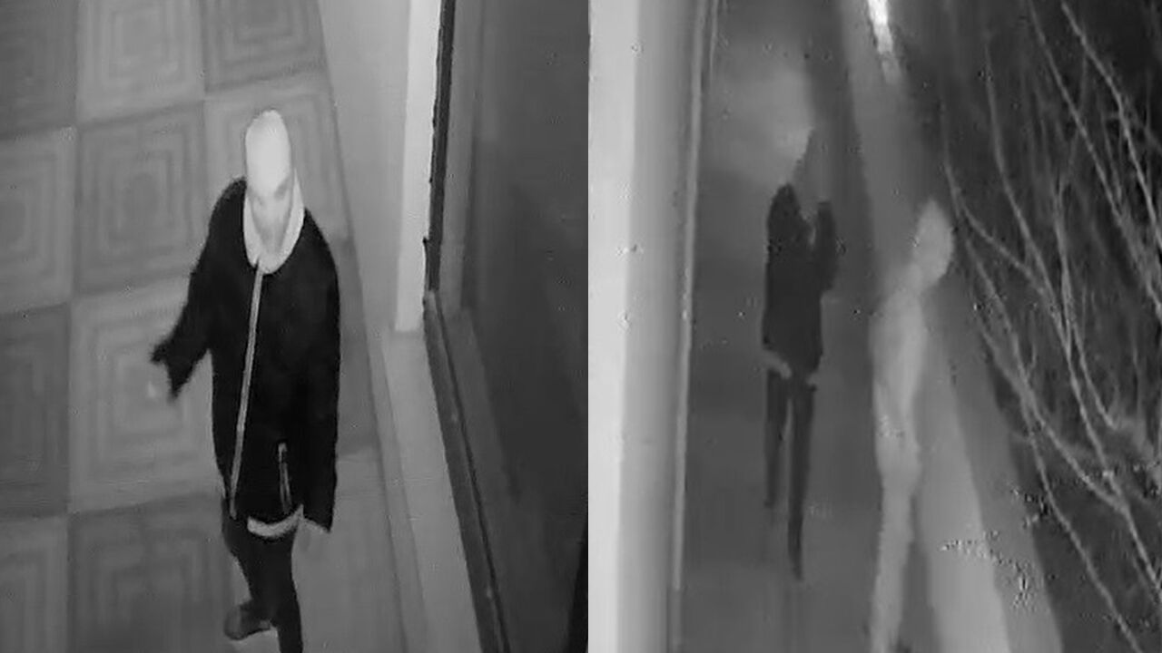 Kar maskesi takıp dükkanın etrafında Roman havası oynadılar! - 1. Resim