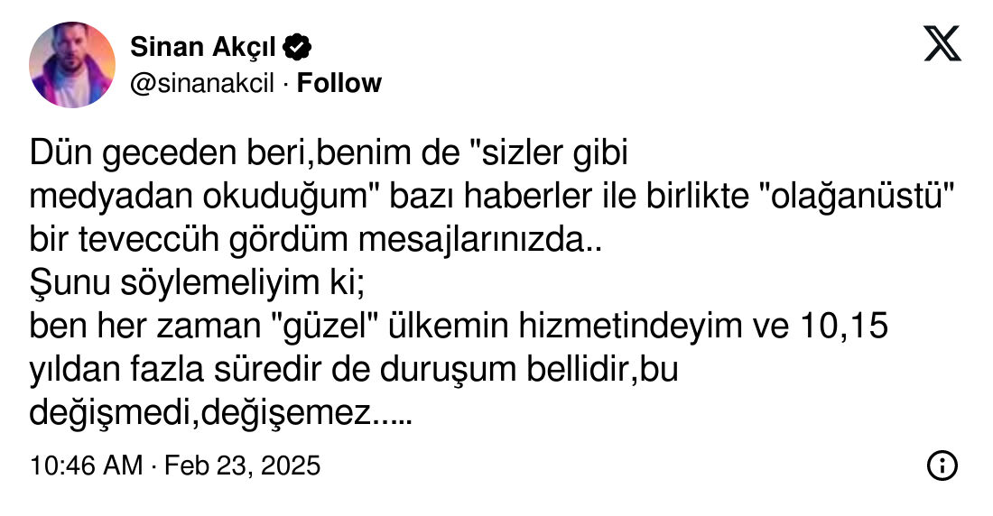 İddialar sonrası Sinan Akçıl'dan dikkat çeken MKYK açıklaması: 