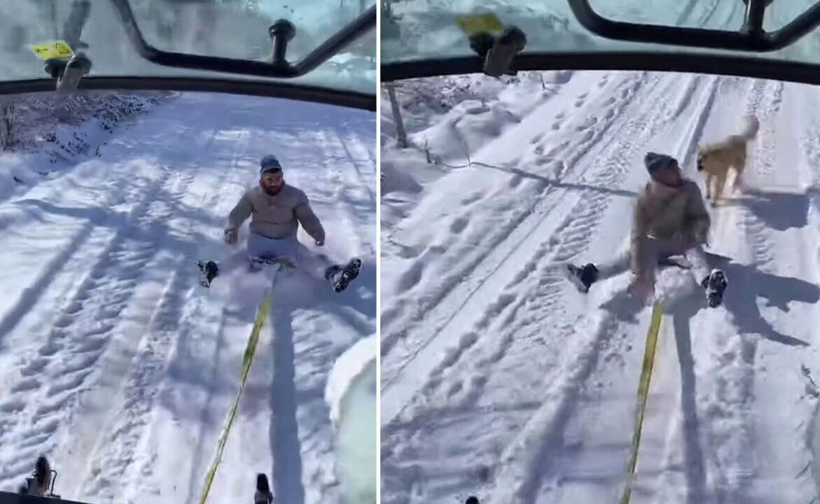 Kar keyfi korkuya döndü! Sakarya'da kızakla kayan adama köpek saldırdı - 1. Resim