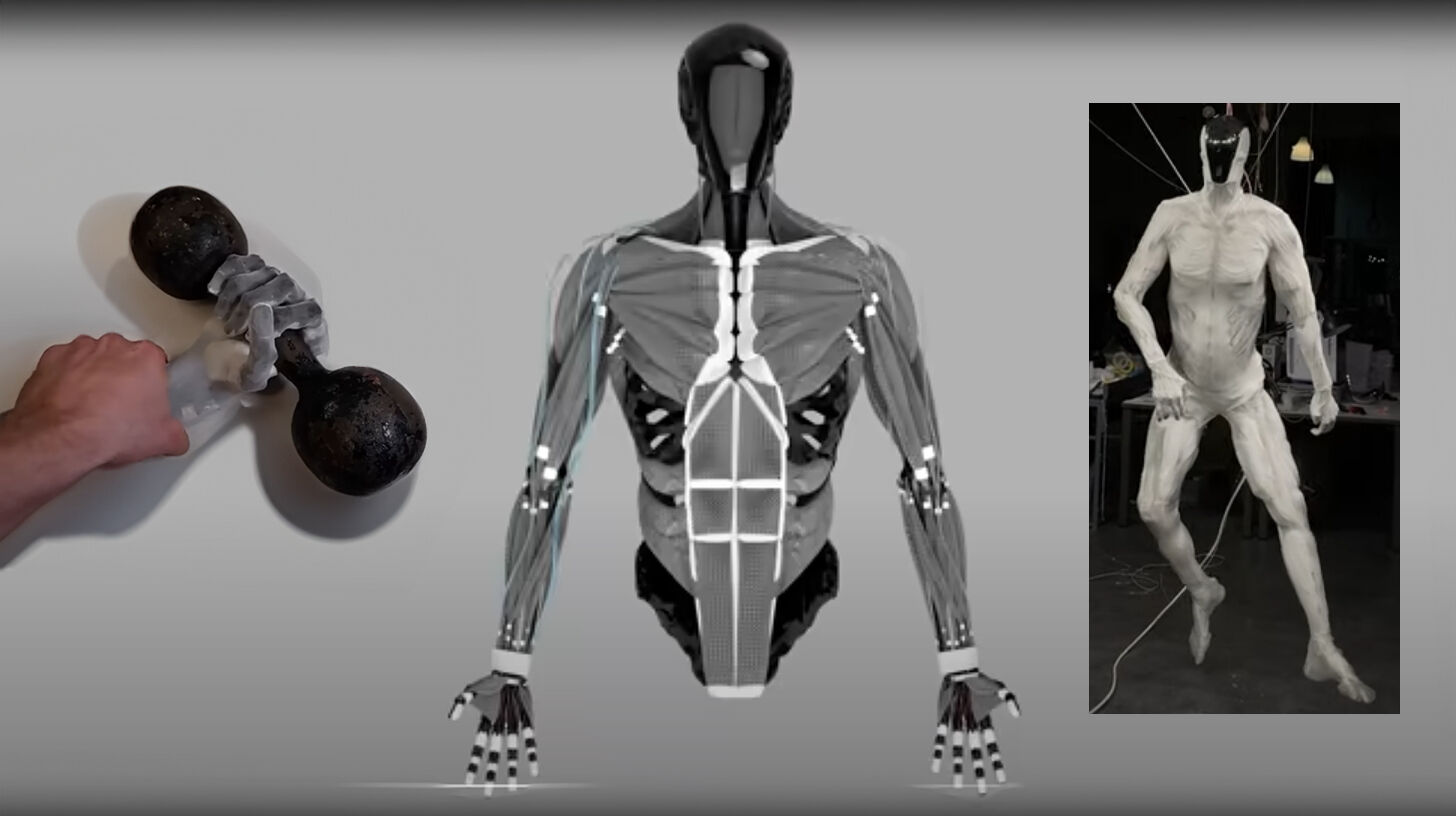 Dünyanın ilk sentetik kas ve iskelet sistemine sahip insansı robot: Protoclone V1 - 2. Resim