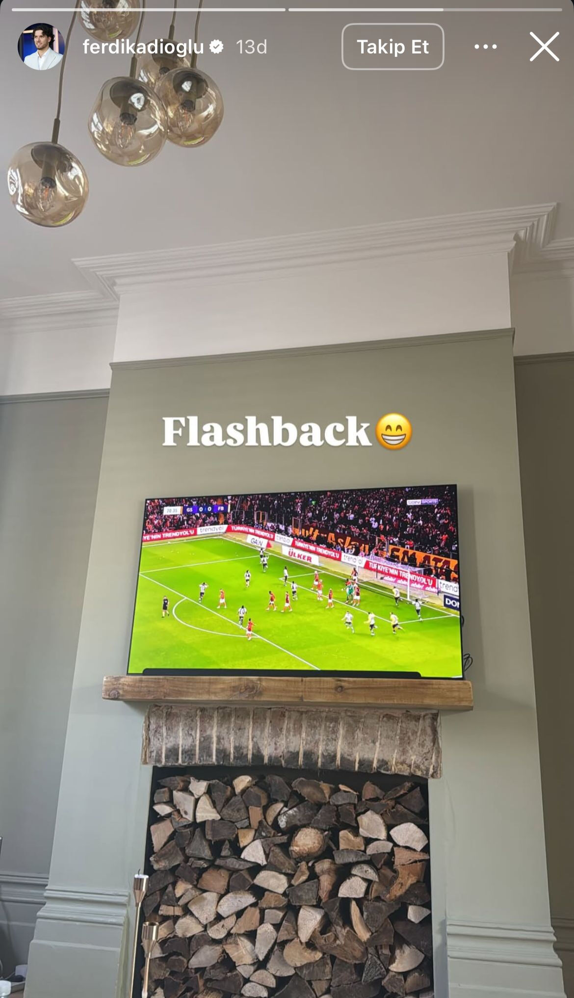 Ferdi Kadıoğlu'ndan derbi paylaşımı! Tek kelimelik not düştü - 1. Resim