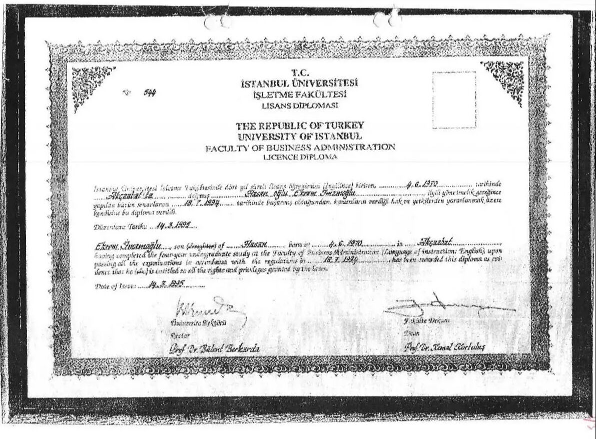 Ekrem İmamoğlu'nun özgeçmişinde çelişki mi var? 'Sahte diploma' soruşturmasında 'yatay geçiş' gizemi Ekrem İmamoğlu'nun özgeçmişinde çelişki mi var? 'Sahte diploma' soruşturmasında 'yatay geçiş' gizemi - 5. Resim