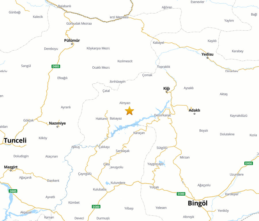 Bingöl Yayladere'de 3.6 şiddetinde son dakika deprem - 1. Resim