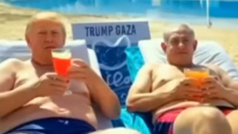 Trump’ın skandal Gazze rüyası! Yapay zekayla hazırlanan Netanyahu'lu video tepki çekti Trump’tan skandal yapay zeka videosu! Netanyahu ile Gazze’de tatil yaparken gösterildi - 1. Resim