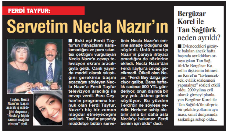 Necla Nazır'ın Ferdi Tayfur ile ilgili yıllar önce yaptığı açıklama yeniden gündem oldu! Haftalık ödediği ücreti duyanlar şoke oldu - 6. Resim