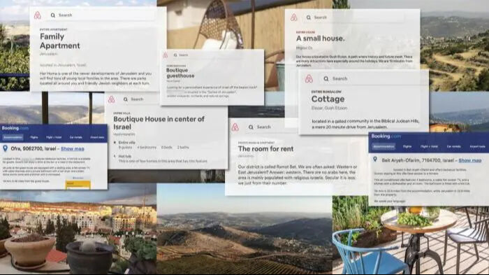 Turizm maskesi altında işgal! Airbnb ve Booking.com Filistinlilerin çalınan topraklarından kar etmeye başladı - 1. Resim