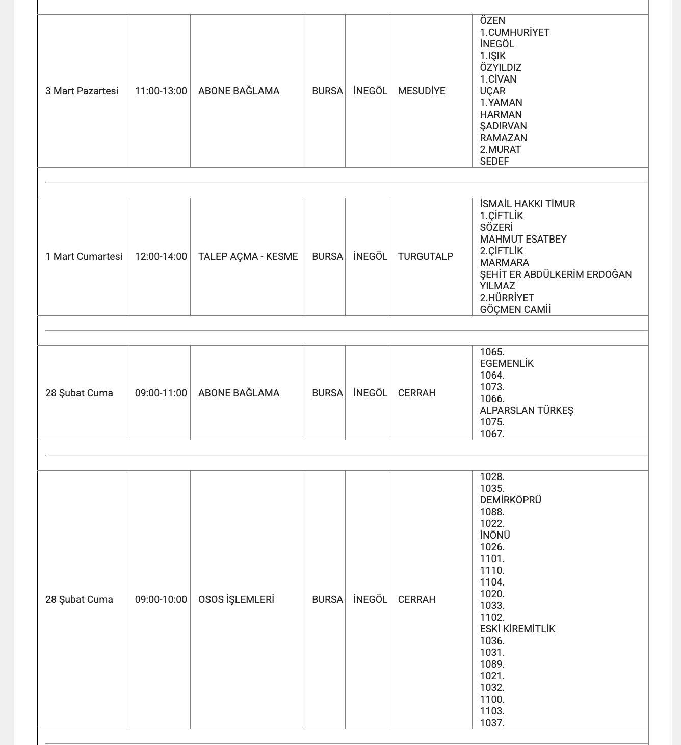 Bursa'da elektrikler ne zaman gelecek? Bursa'da elektrik kesintisi yaşanacak iller belli oldu - 8. Resim