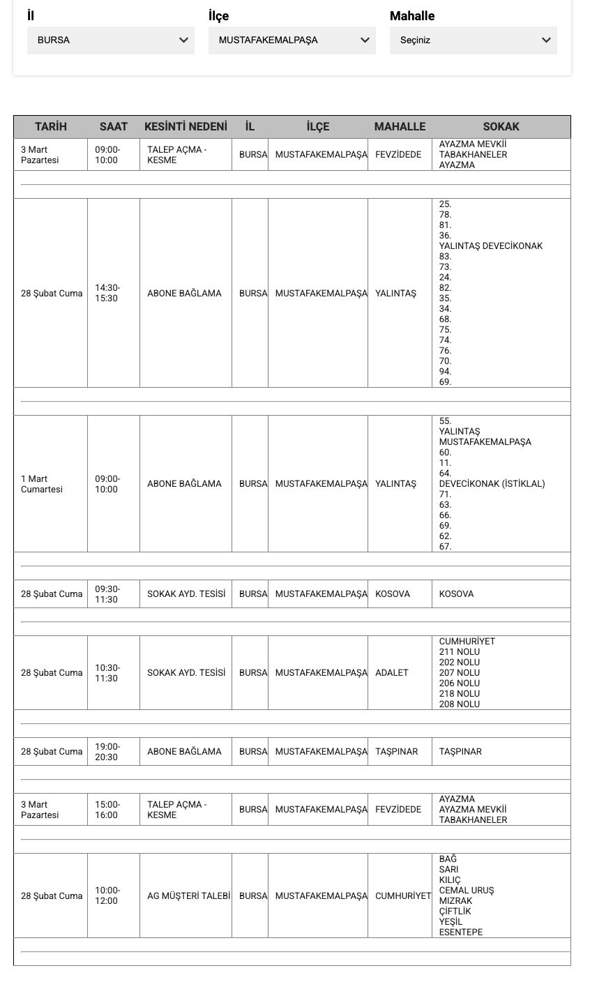 Bursa'da elektrikler ne zaman gelecek? Bursa'da elektrik kesintisi yaşanacak iller belli oldu - 14. Resim