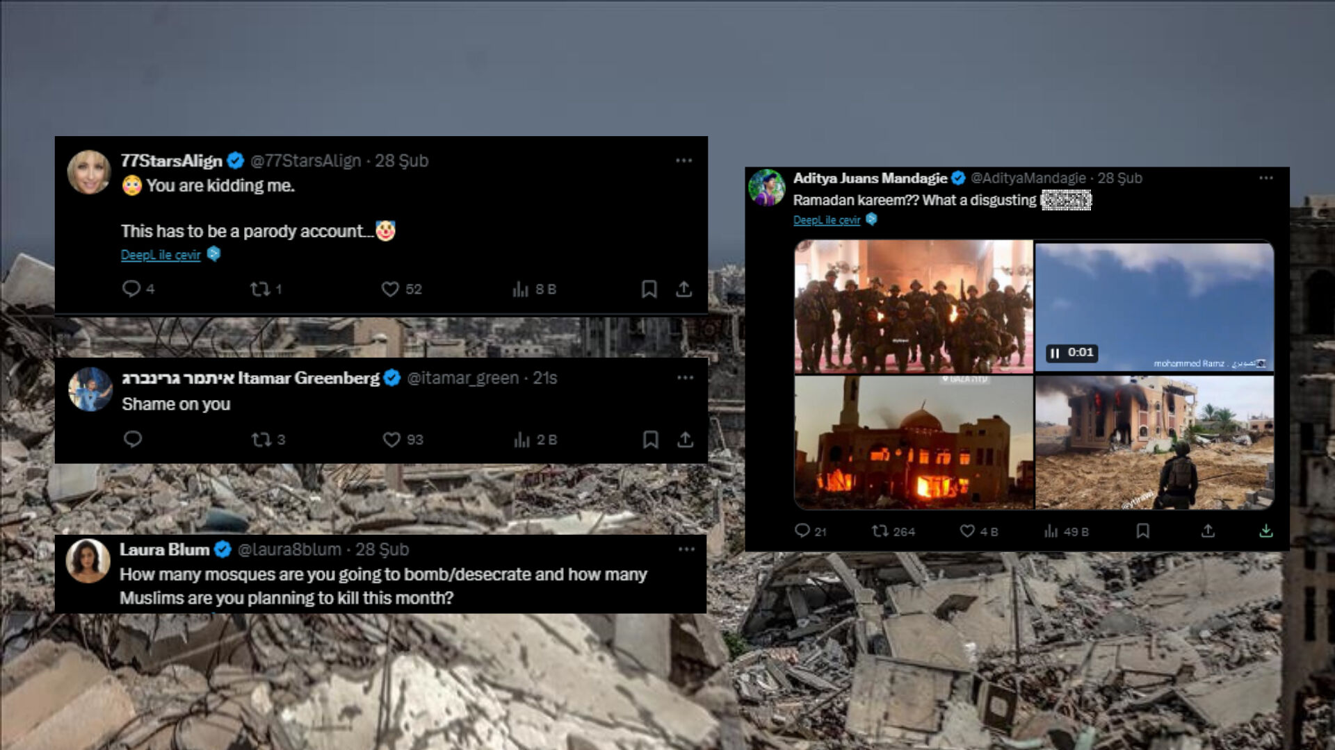 İsrail'in büyük ikiyüzlülüğü: Ramazanda huzur dileyip Müslüman katlettiler! - 3. Resim