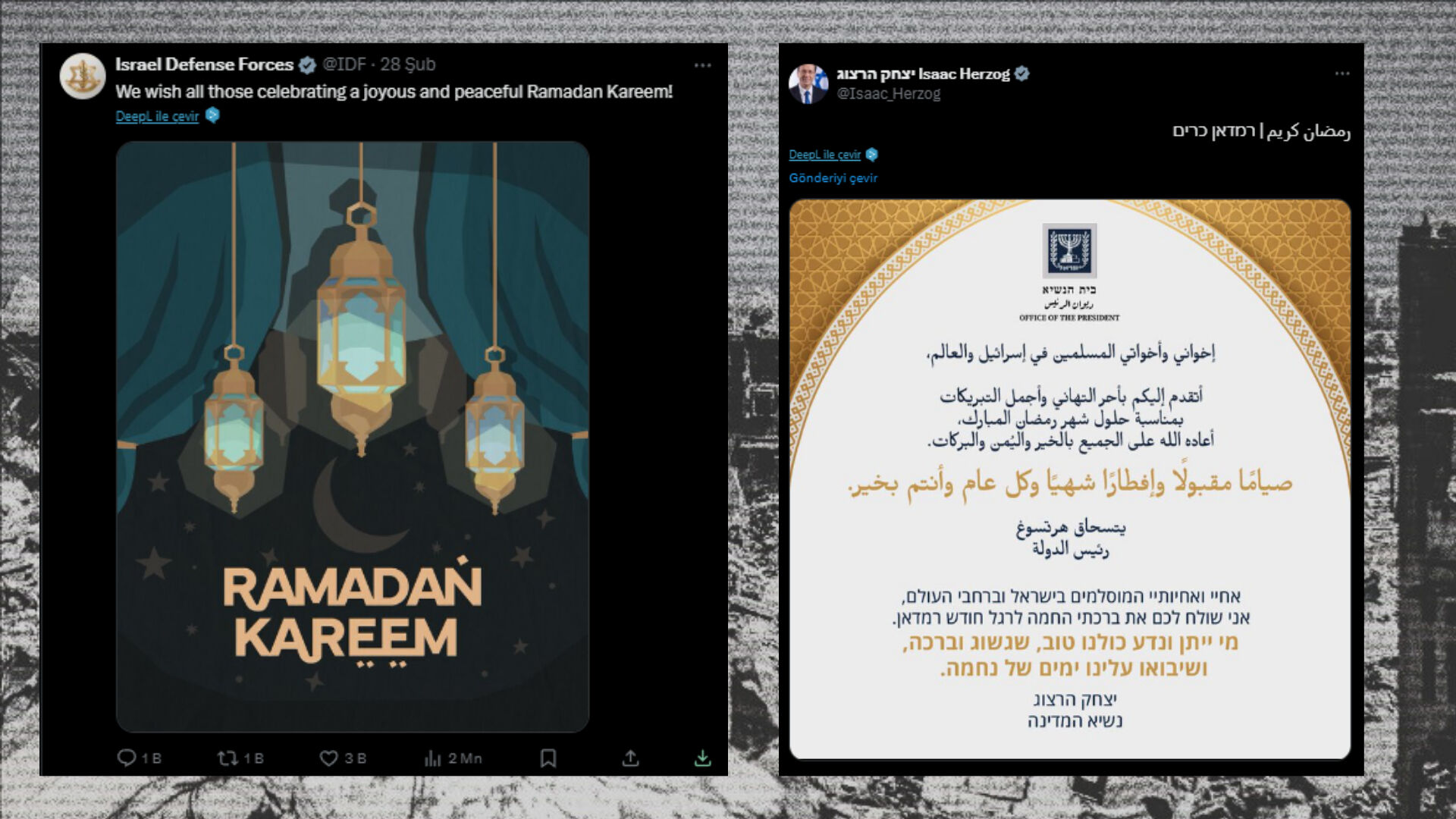 İsrail'in büyük ikiyüzlülüğü: Ramazanda huzur dileyip Müslüman katlettiler! - 2. Resim