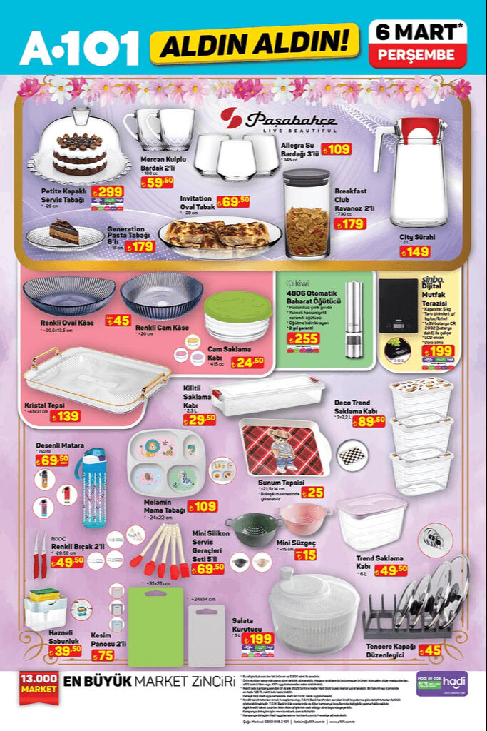 A101 6 Mart aktüel kataloğunda neler var? Kadınlar Gününe özel hediyeler bu hafta A101’de! A101 6 Mart aktüel kataloğunda neler var? Kadınlar Gününe özel hediyeler bu hafta A101’de! - 4. Resim