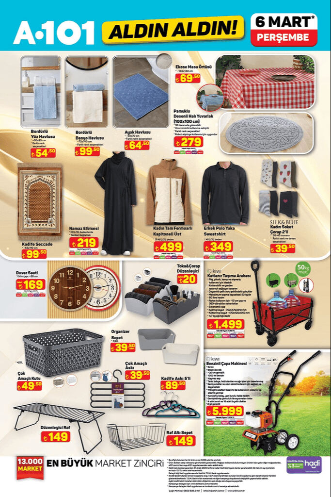 A101 6 Mart aktüel kataloğunda neler var? Kadınlar Gününe özel hediyeler bu hafta A101’de! A101 6 Mart aktüel kataloğunda neler var? Kadınlar Gününe özel hediyeler bu hafta A101’de! - 6. Resim