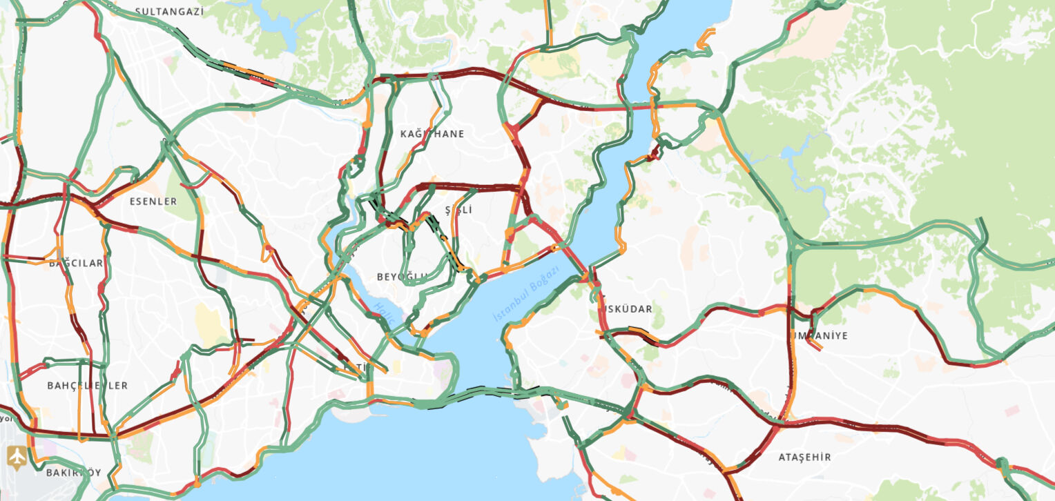 İftar saati yaklaşırken trafikte yoğunluk! Yüzde 80'e kadar çıktı - 1. Resim