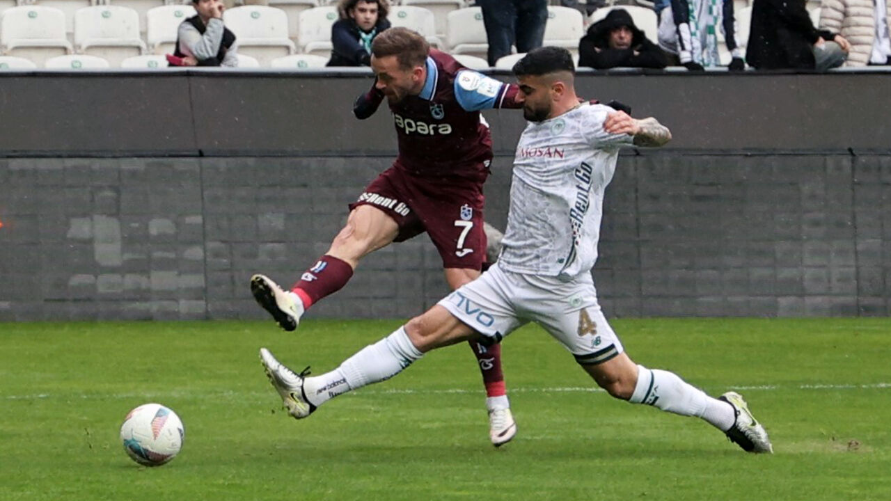 Trabzonspor'un deplasman kabusu sürüyor! Konyaspor'dan son dakika golü - 3. Resim